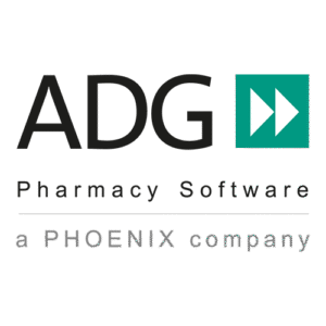 Logo der ADG Apotheken-Dienstleistungsgesellschaft, Hersteller von Apotheken-Softwarelösungen.